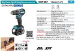 Máy Khoan Và Vặn Vít Dùng Pin(BL)(18V) (không kèm pin sạc) - Makita DDF487Z