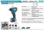 Máy Khoan Và Vặn Vít Dùng Pin(BL)( kèm 02 pin 2.0 + sạc) - Makita DF032DSAE