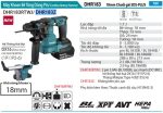 Máy Khoan Bê Tông Dùng Pin(CHUÔI GÀI SDS'-PLUS/18MM/BL)(18V) - Makita DHR183Z