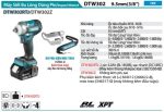 Máy Siết Bu Lông Dùng Pin(9.5MM/ (kèm 02 pin 5.0 + sạc nhanh) - Makita DTW302RTJ