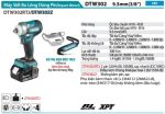 Máy Siết Bu Lông Dùng Pin(9.5MM/ (không kèm pin sạc) - Makita DTW302Z