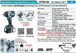Máy Siết Bu Lông Dùng Pin(12.7MM/BL)(18V (không kèm pin sạc) - Makita DTW700Z