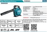 Máy Thổi Dùng Pin(BL)(18Vx2) (không kèm pin sạc) - Makita DUB363ZV