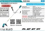 Máy Cắt Cỏ Dùng Pin(BL)(18V) (kèm 01 pin 5.0 + sạc nhanh) - Makita DUR190URT1