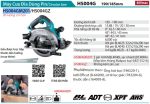 Máy cưa đĩa dùng Pin 40V Max Makita HS004GM201