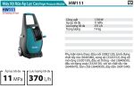 Máy xịt áp lực cao Makita HW111