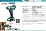 MÁY SIẾT BU LÔNG DÙNG PIN Makita TW060DZ