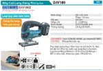 Máy Cưa Lọng Dùng Pin(18V) (kèm 02 pin 3.0 + sạc nhanh) - Makita DJV180RFE