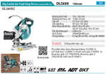 Máy Cưa Đa Góc Để Bàn Dùng Pin(BL)(18V) (không kèm pin sạc) - Makita DLS600Z
